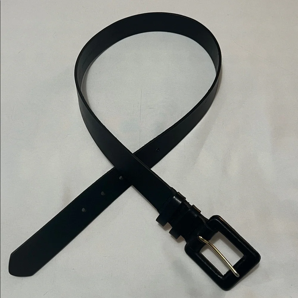 Amanda Smith Black Leather Belt